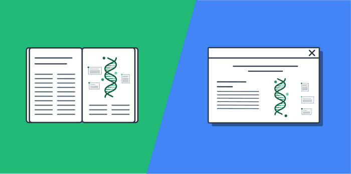 Differences between websites and journal articles